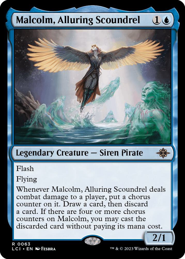 Malcolm, Alluring Scoundrel-The Lost Caverns of Ixalan-R-Normal