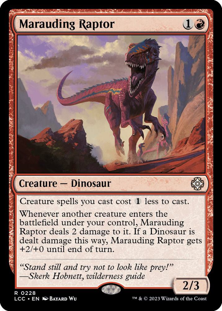Marauding Raptor-Commander: The Lost Caverns of Ixalan-R-Normal