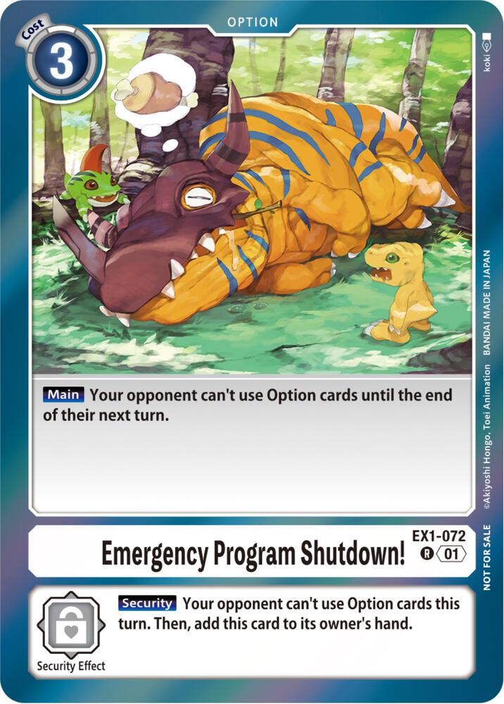 Emergency Program Shutdown! (Blast Ace Double Pack Set)-Classic Collection-Rare-Foil