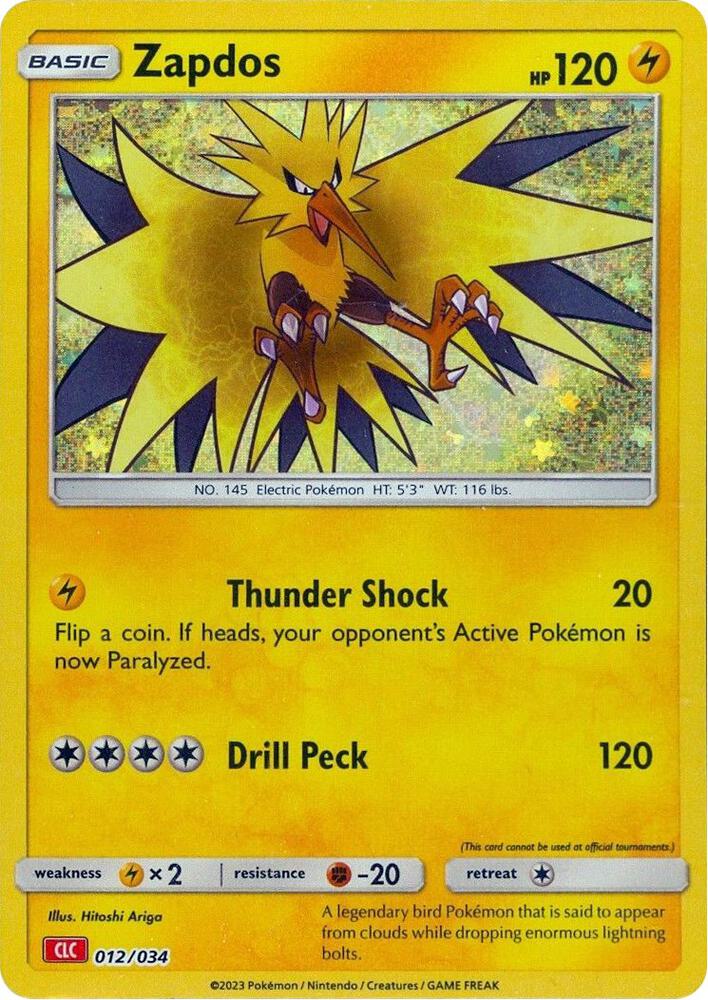 Zapdos-Trading Card Game Classic-Classic Collection-Holofoil
