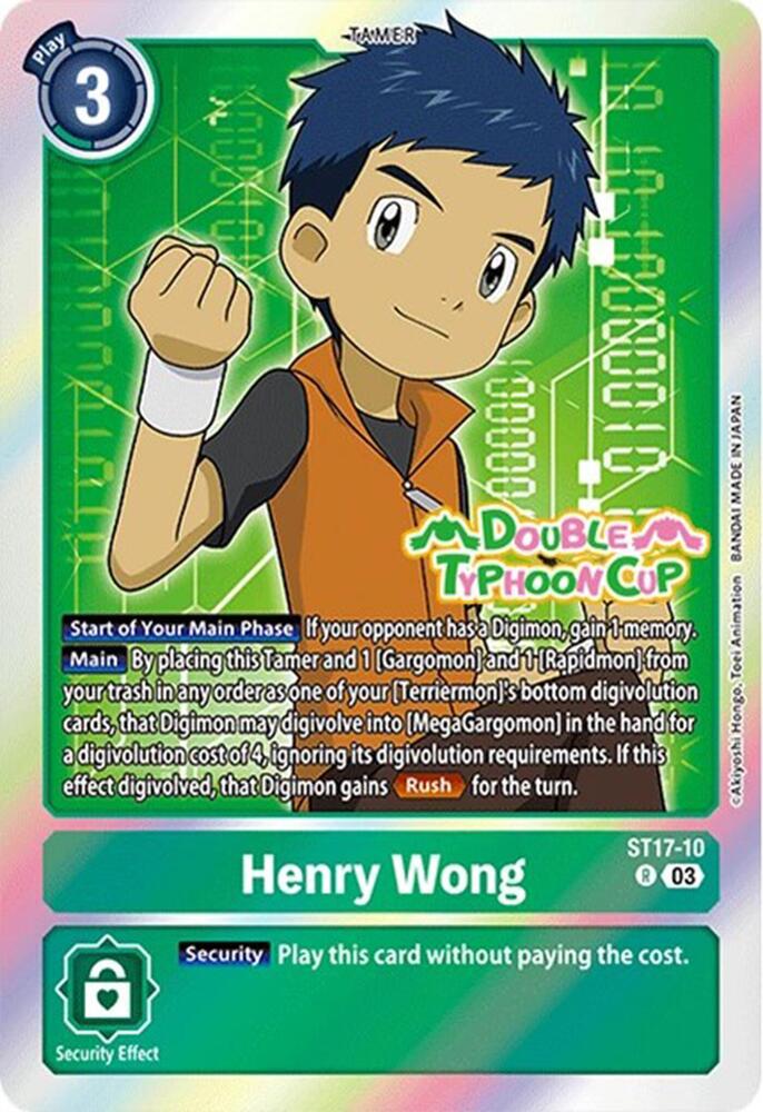 Henry Wong-Starter Deck 17: Double Typhoon Advanced Deck Set Pre-Release Cards-Rare-Foil