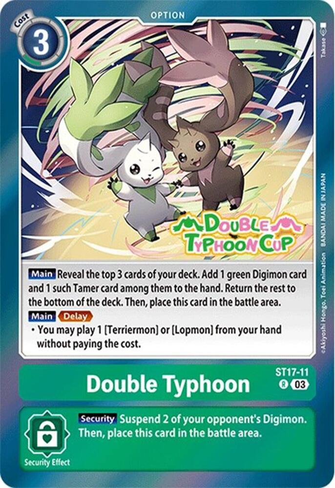 Double Typhoon-Starter Deck 17: Double Typhoon Advanced Deck Set Pre-Release Cards-Rare-Foil