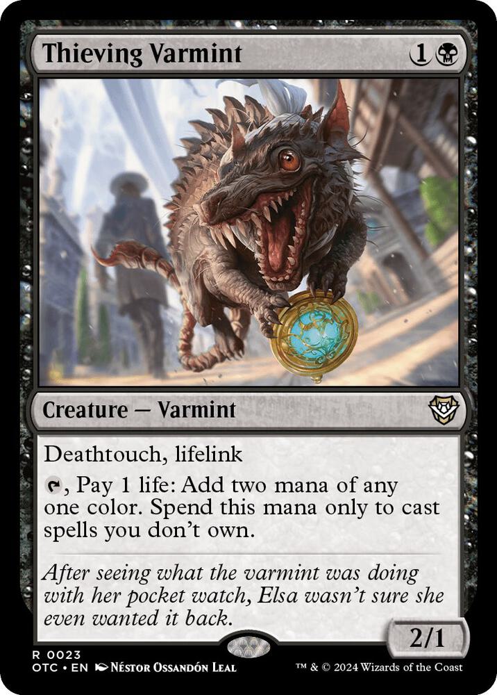 Thieving Varmint-Commander: Outlaws of Thunder Junction-R-Normal