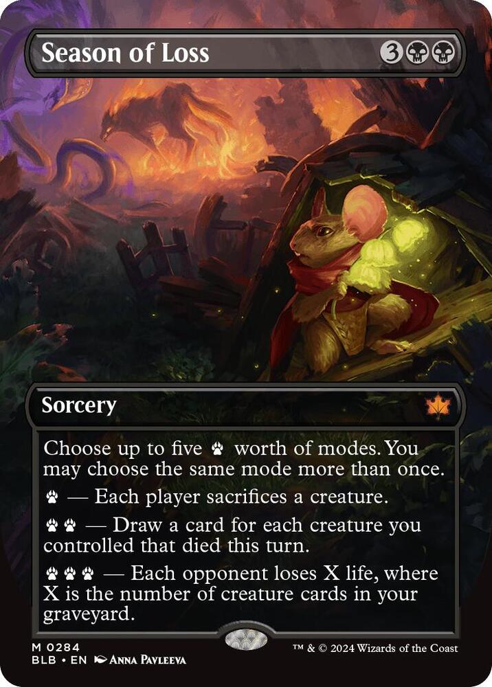 Season of Loss (Borderless)-Bloomburrow-M-Normal