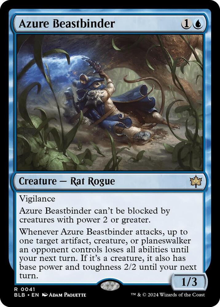 Azure Beastbinder-Bloomburrow-R-Normal