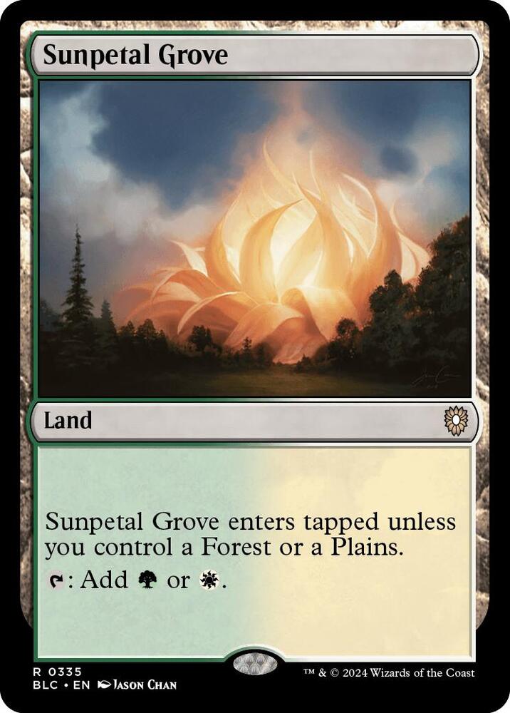 Sunpetal Grove-Commander: Bloomburrow-R-Normal