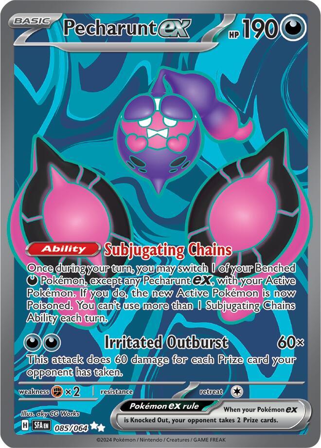 Pecharunt ex - 085/064-SV: Shrouded Fable-Ultra Rare-Holofoil