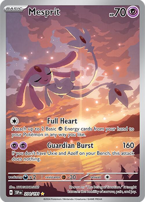 Mesprit - 204/191-SV08: Surging Sparks-Illustration Rare-Holofoil