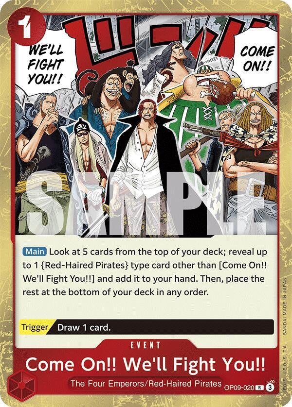 Come On!! We'll Fight You!!-Emperors in the New World-R-Foil