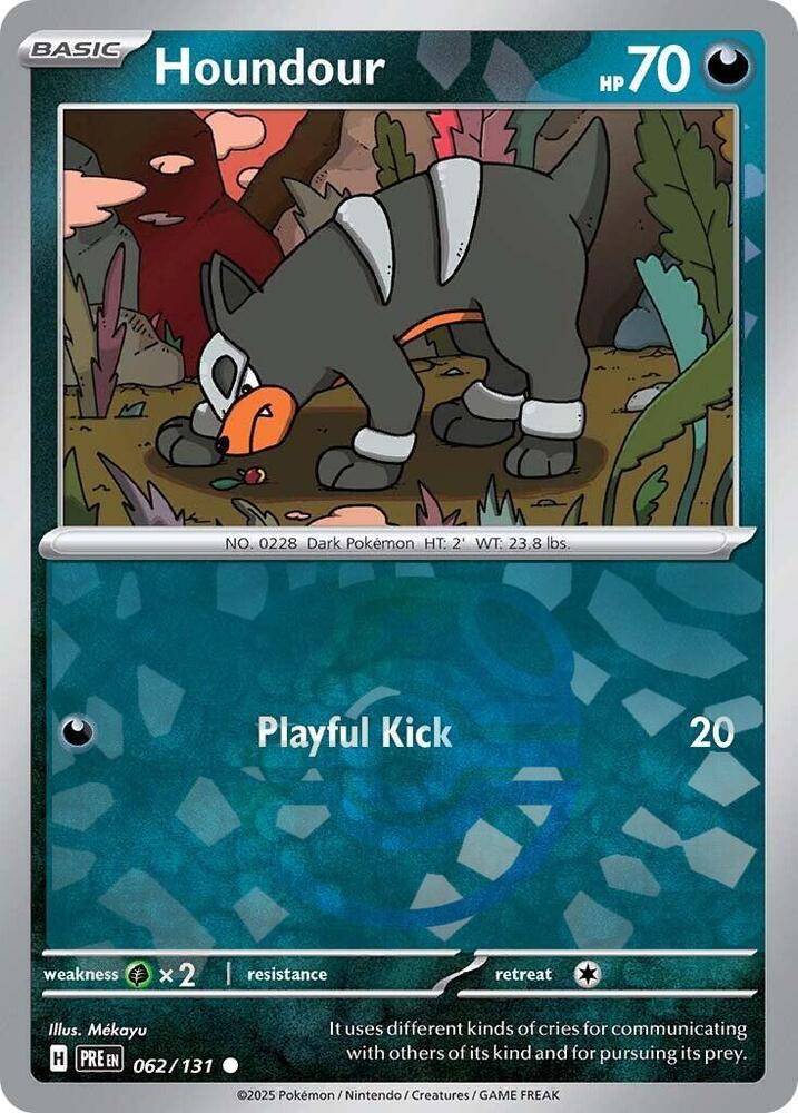Houndour (Master Ball Pattern)-SV: Prismatic Evolutions-Common-Holofoil