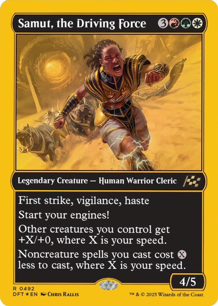 Samut, the Driving Force (First-Place Foil)-Aetherdrift-R-Foil