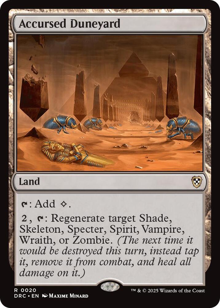 Accursed Duneyard-Commander: Aetherdrift-R-Normal