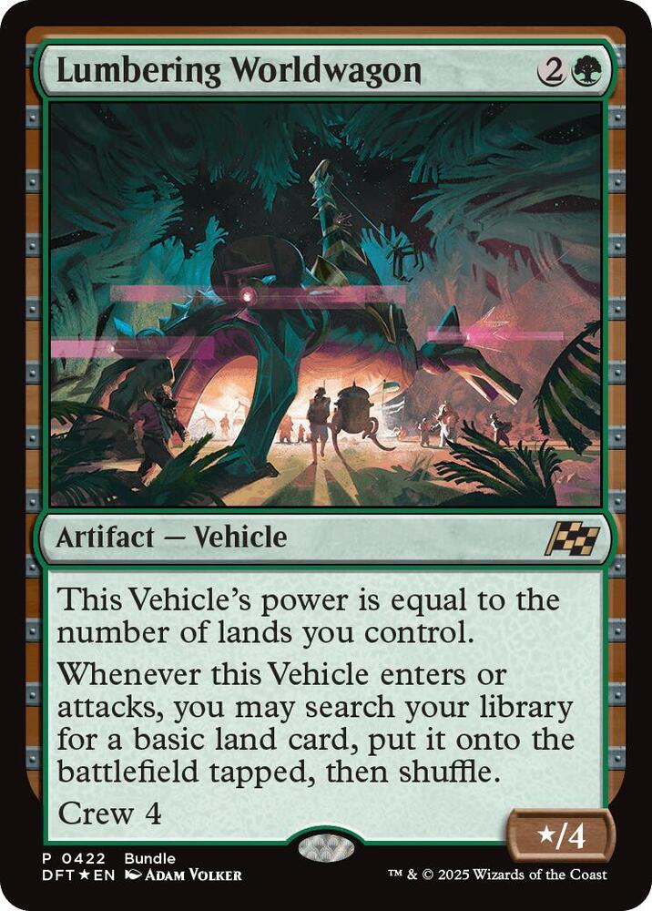 Lumbering Worldwagon (DFT Bundle)-Unique and Miscellaneous Promos-P-Foil