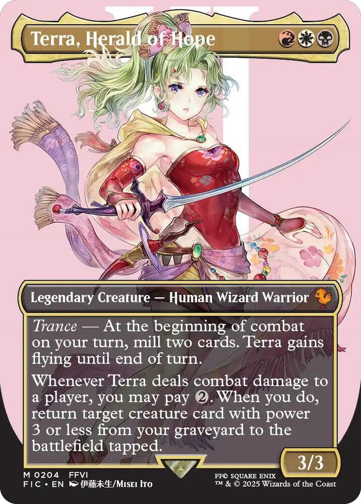 Terra, Herald of Hope (Borderless)-Commander: FINAL FANTASY-M-Normal