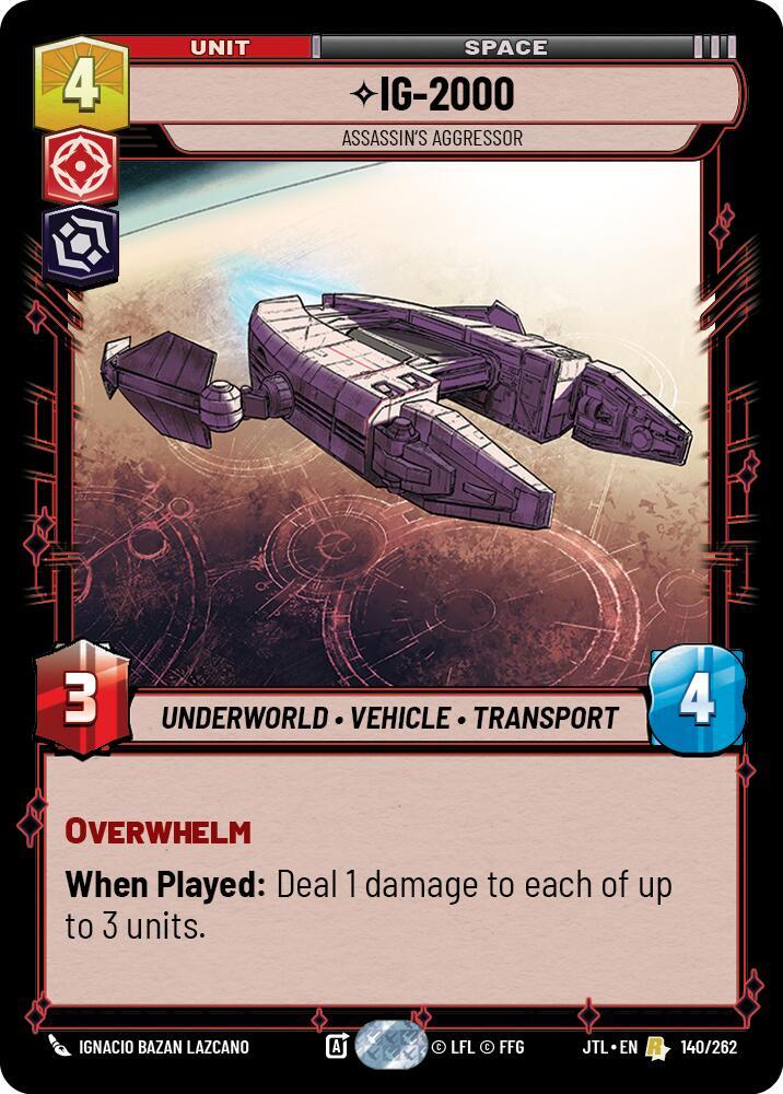 IG-2000 - Assassin's Aggressor-Jump to Lightspeed-Rare-Normal