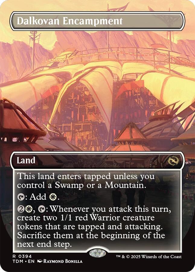 Dalkovan Encampment (Borderless)-Tarkir: Dragonstorm-R-Foil