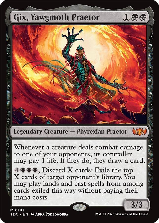Gix, Yawgmoth Praetor-Commander: Tarkir: Dragonstorm-M-Normal