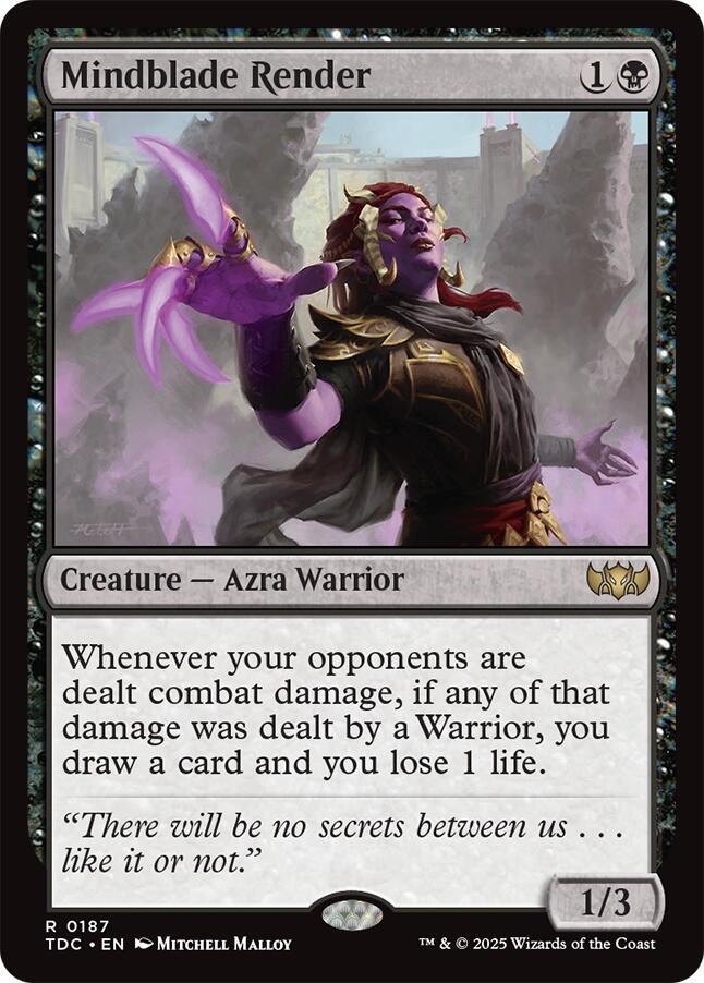 Mindblade Render-Commander: Tarkir: Dragonstorm-R-Normal