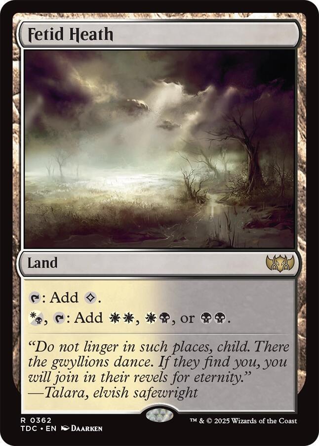 Fetid Heath-Commander: Tarkir: Dragonstorm-R-Normal