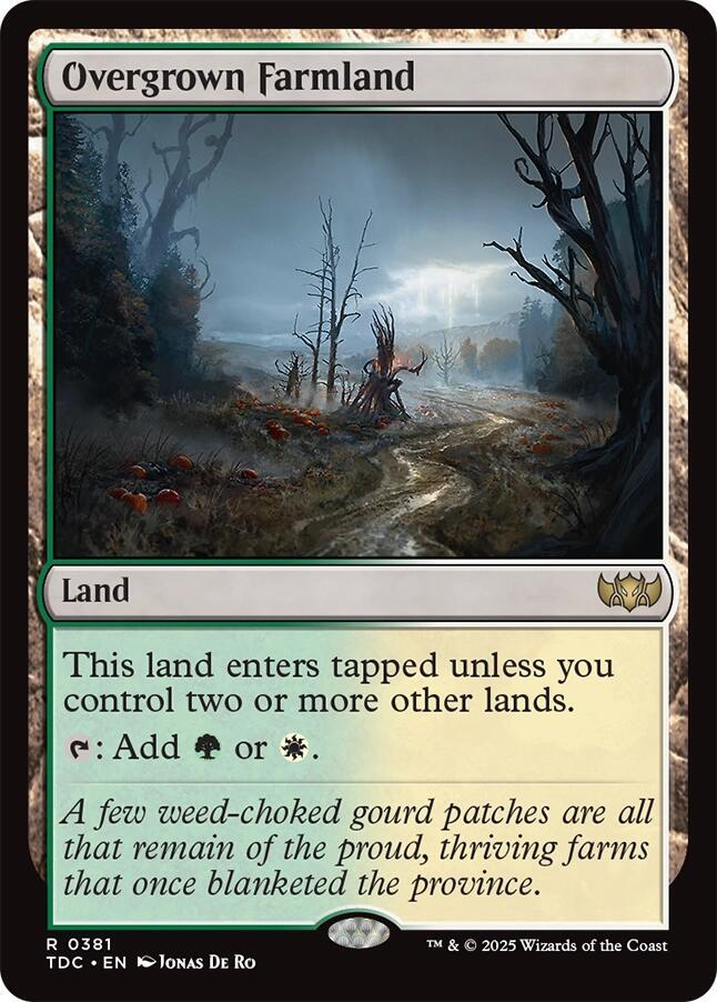 Overgrown Farmland-Commander: Tarkir: Dragonstorm-R-Normal