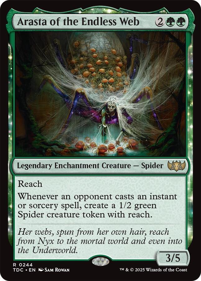 Arasta of the Endless Web-Commander: Tarkir: Dragonstorm-R-Normal