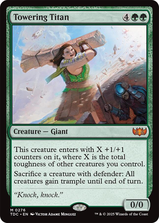 Towering Titan-Commander: Tarkir: Dragonstorm-M-Normal
