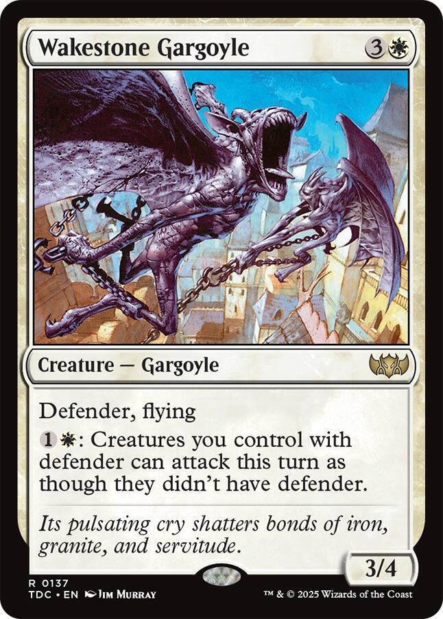 Wakestone Gargoyle-Commander: Tarkir: Dragonstorm-R-Normal