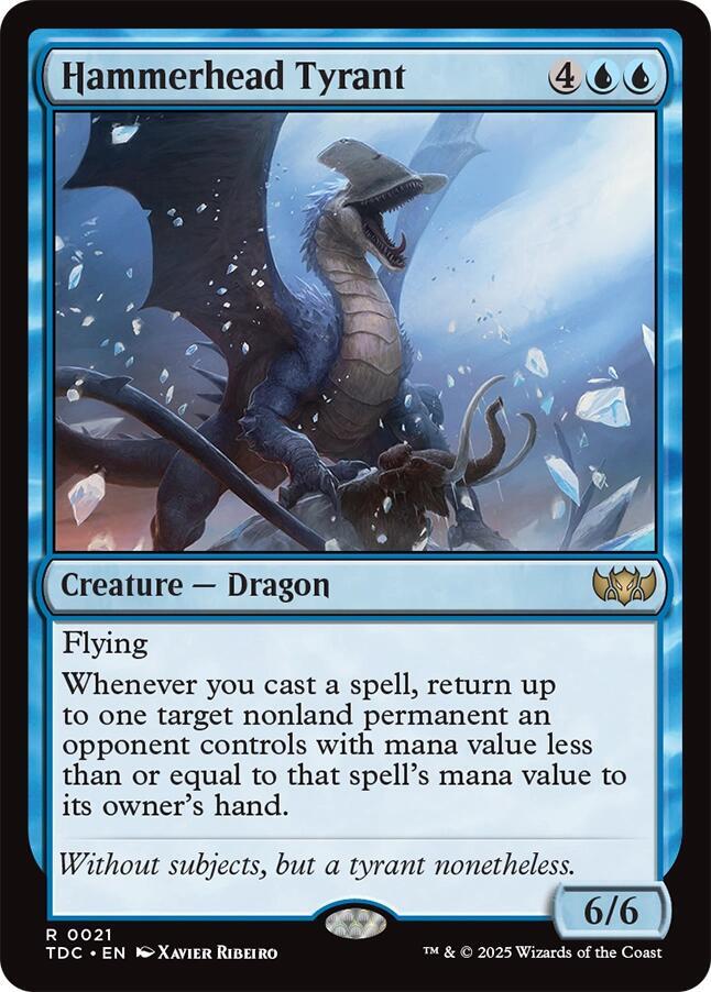 Hammerhead Tyrant-Commander: Tarkir: Dragonstorm-R-Normal