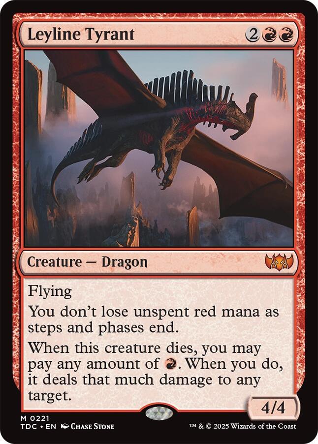 Leyline Tyrant-Commander: Tarkir: Dragonstorm-M-Normal