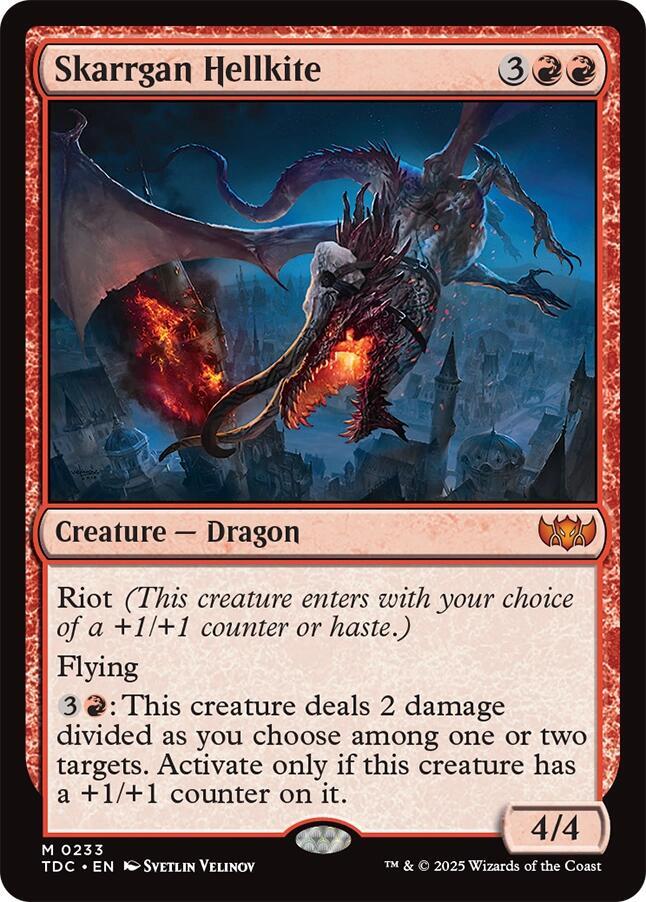 Skarrgan Hellkite-Commander: Tarkir: Dragonstorm-M-Normal