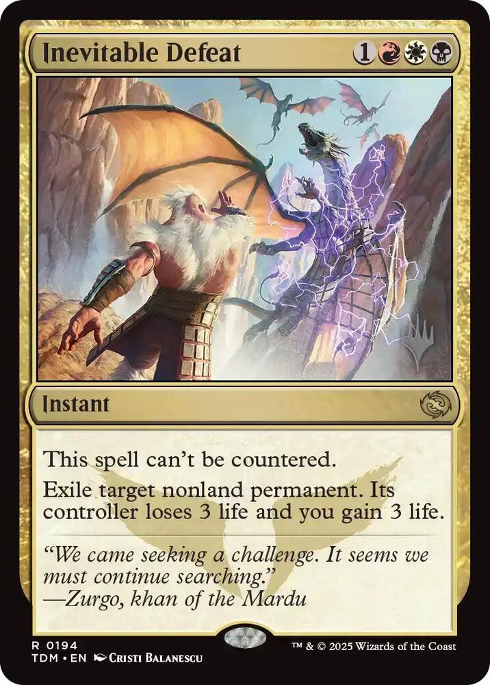 Inevitable Defeat-Promo Pack: Tarkir: Dragonstorm-R-Normal