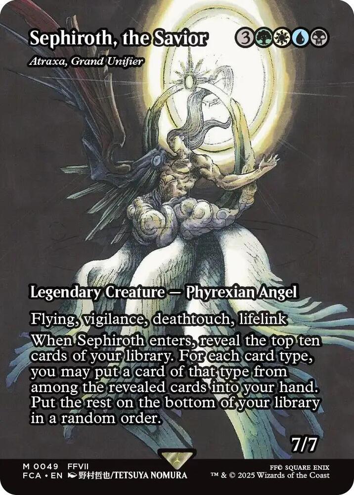 Sephiroth, the Savior - Atraxa, Grand Unifier (Showcase)-FINAL FANTASY: Through the Ages-M-Normal