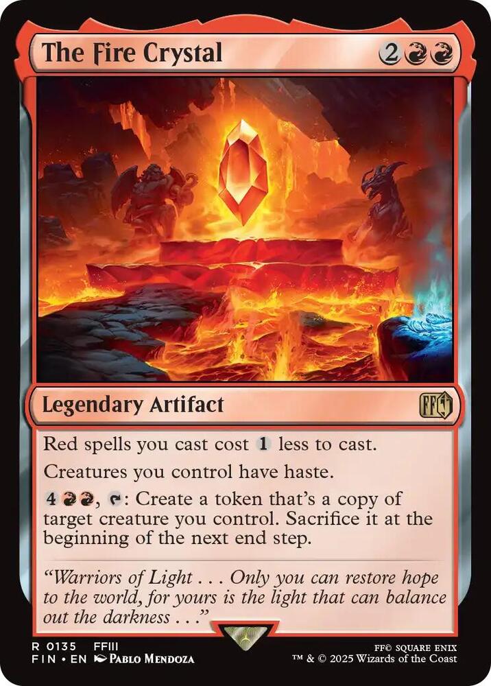 The Fire Crystal-FINAL FANTASY-R-Foil