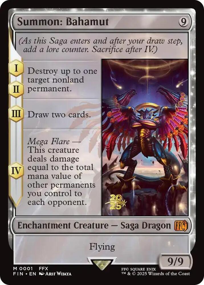 Summon: Bahamut-Prerelease Cards-M-Foil