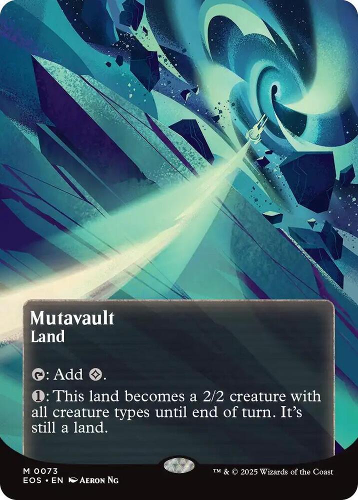 Mutavault (0073) (Borderless)-Edge of Eternities: Stellar Sights-M-Normal