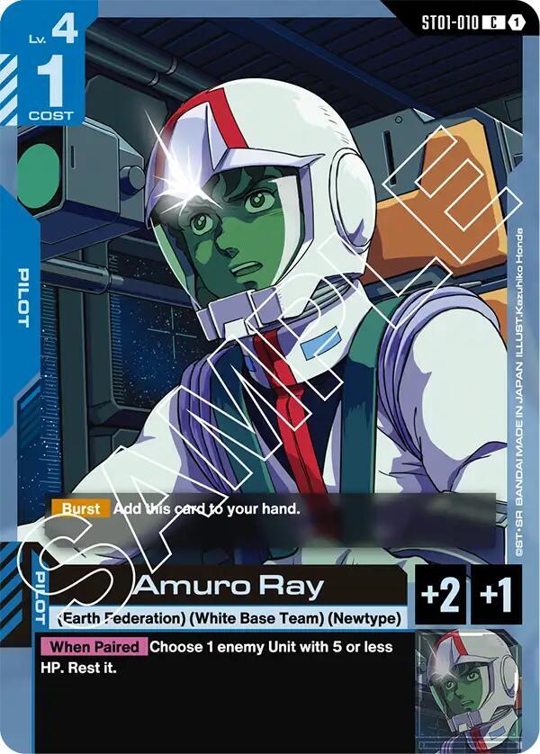 Amuro Ray-Starter Deck 01: Heroic Beginnings-Common-Normal