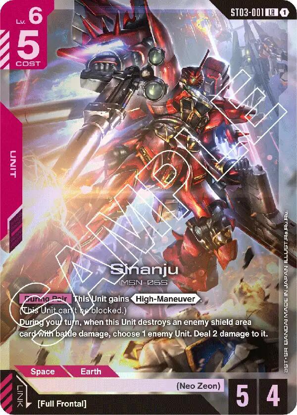 Sinanju-Starter Deck 03: Zeon's Rush-Legend Rare-Holofoil