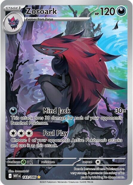 Zoroark - 143/086-SV: White Flare-Illustration Rare-Holofoil