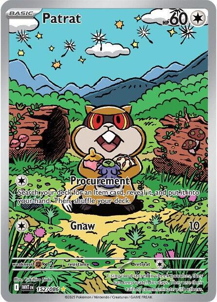Patrat - 152/086-SV: White Flare-Illustration Rare-Holofoil