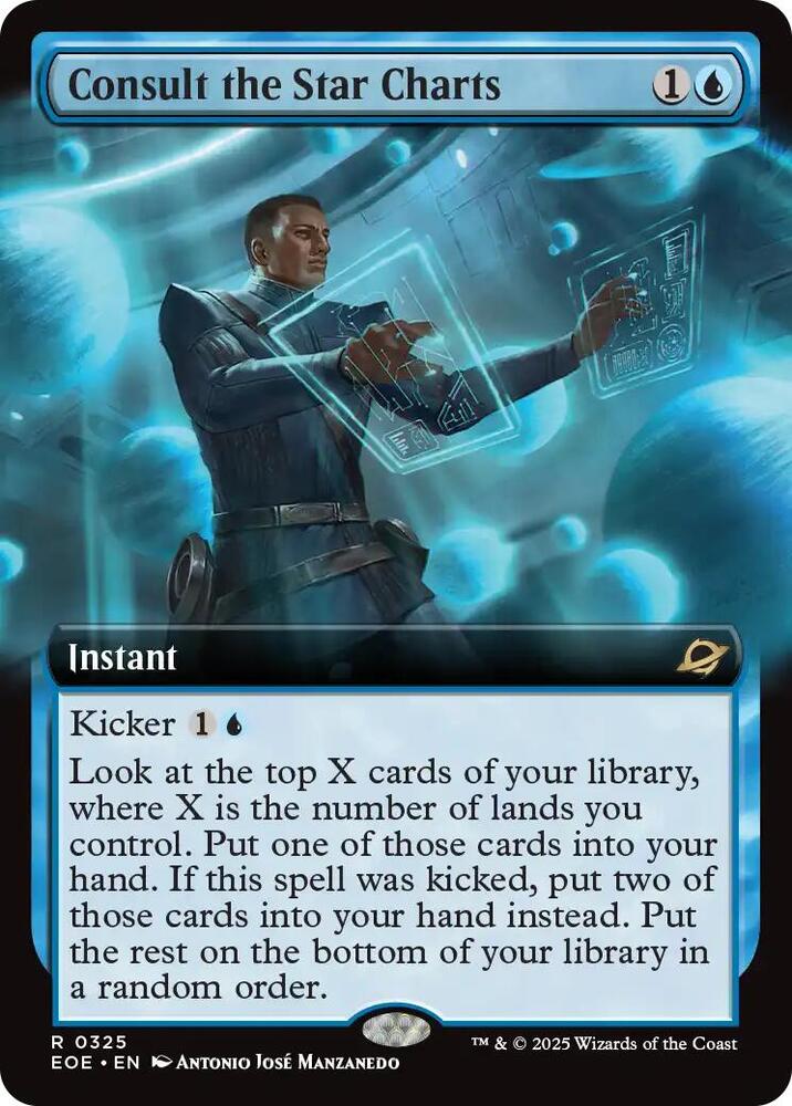 Consult the Star Charts (Extended Art)-Edge of Eternities-R-Foil