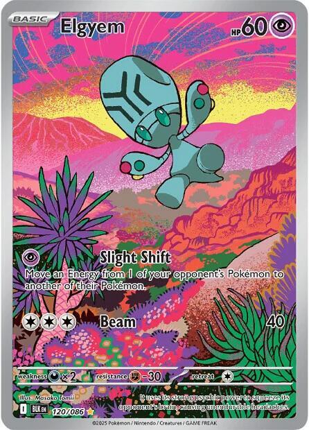 Elgyem - 120/086-SV: Black Bolt-Illustration Rare-Holofoil