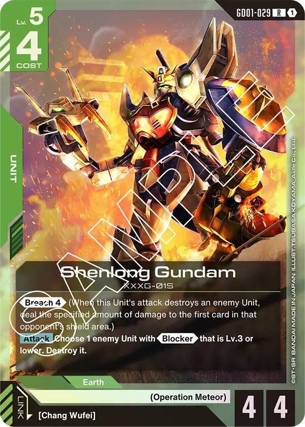 Shenlong Gundam (GD01-029)-Newtype Rising-Rare-Holofoil