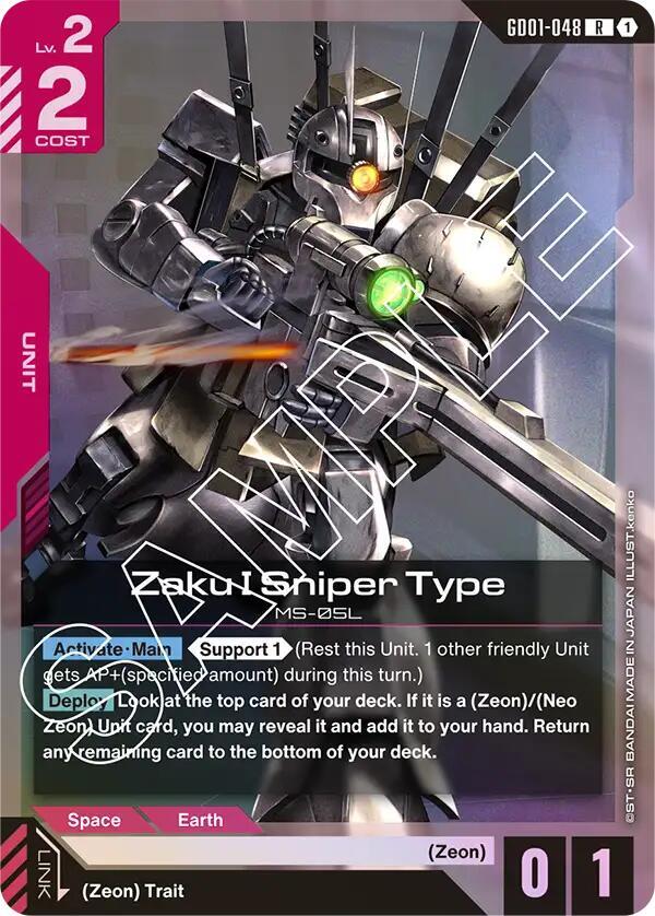Zaku I Sniper Type-Newtype Rising-Rare-Holofoil