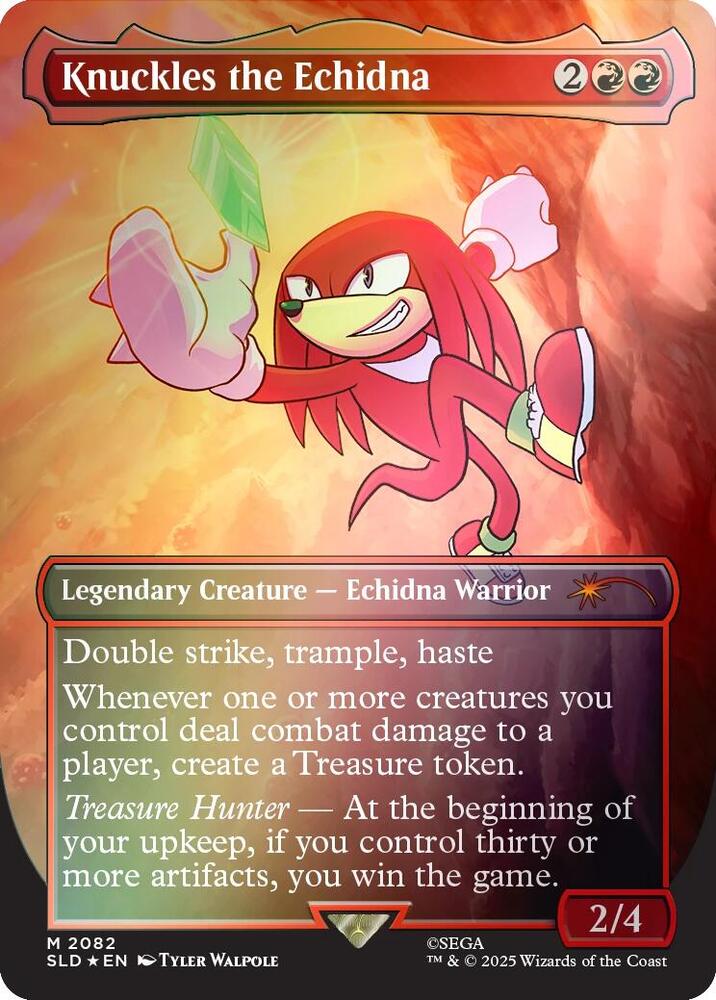 Knuckles the Echidna (Rainbow Foil)-Secret Lair Drop Series-M-Foil