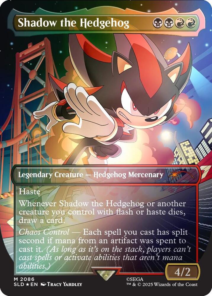 Shadow the Hedgehog (Rainbow Foil)-Secret Lair Drop Series-M-Foil