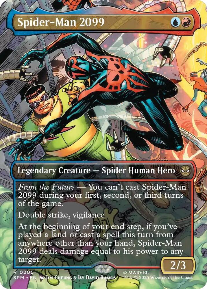 Spider-Man 2099 (0205) (Borderless)-Marvel's Spider-Man-R-Foil