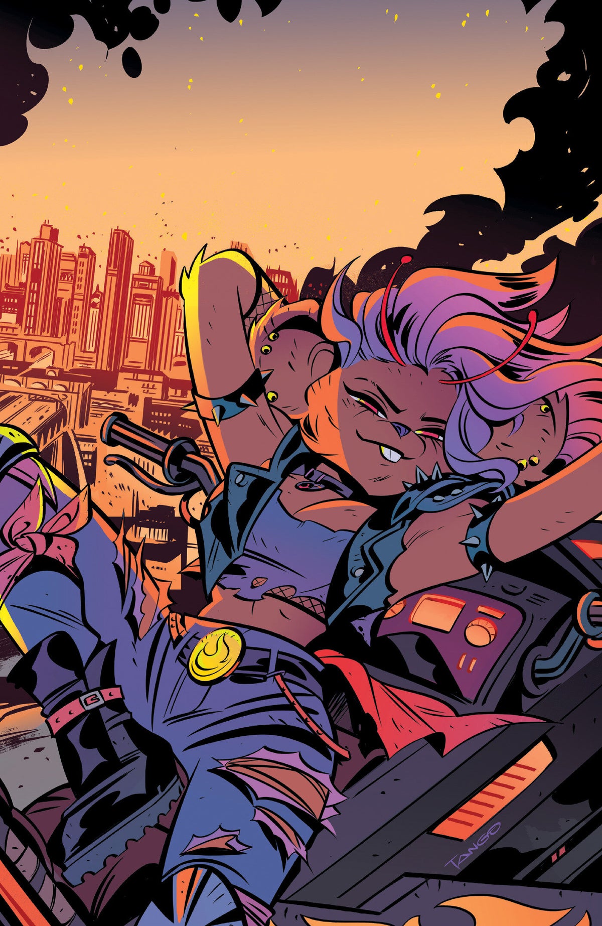 Biker Mice From Mars Scorch #3 Cover C 1 in 10 Tango Full Art Variant