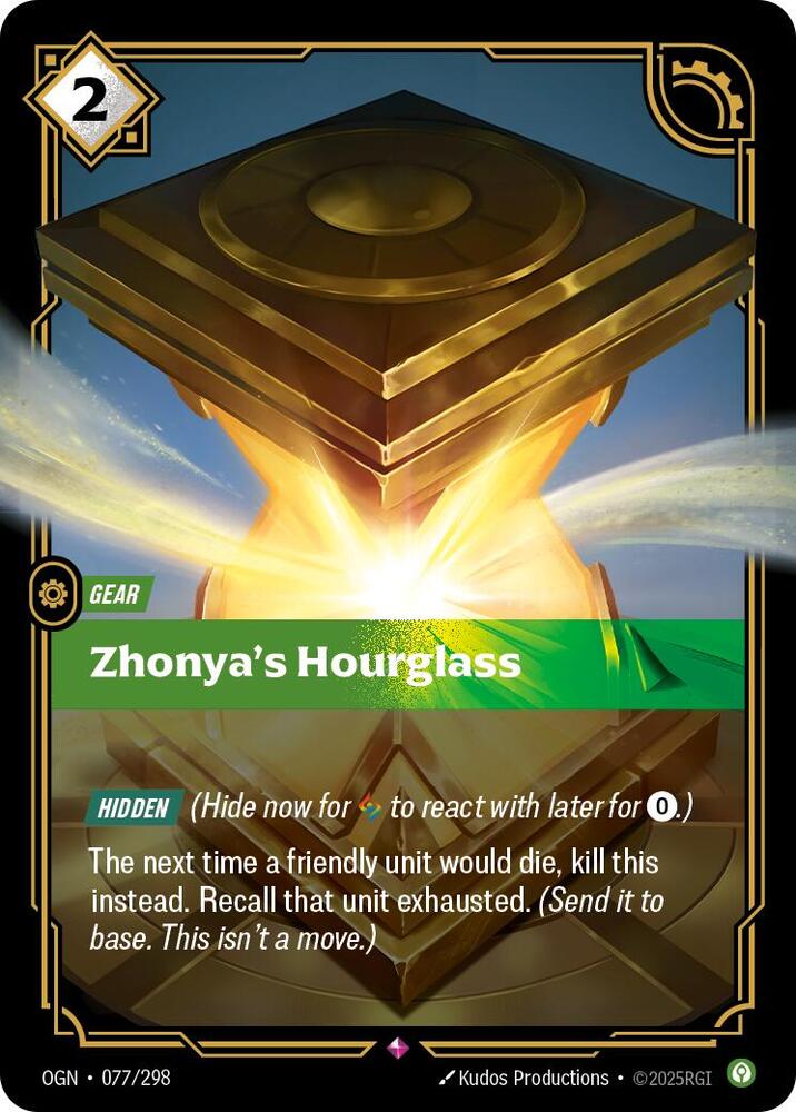 Zhonya's Hourglass-Origins-Rare-Foil