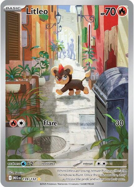 Litleo - 139/132-ME01: Mega Evolution-Illustration Rare-Holofoil