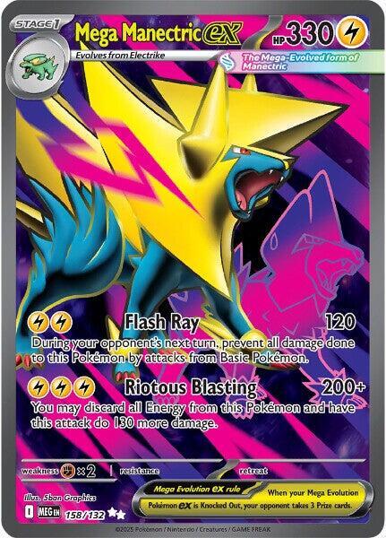 Mega Manectric ex - 158/132-ME01: Mega Evolution-Ultra Rare-Holofoil